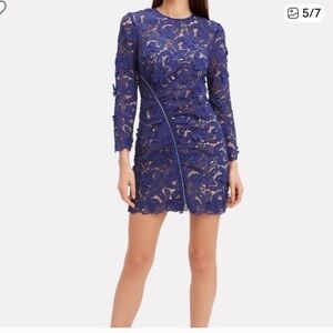 Self-Portrait‬ ‪blue Zip Lily Guipure Lace dress‬ size S NWT